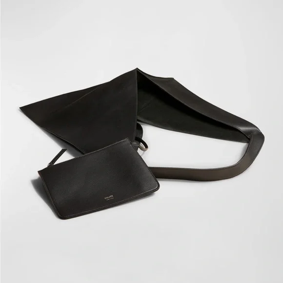 NWT Khaite Sara Leather Oversized Large Tote Black $2,400 - Picture 2 of 6